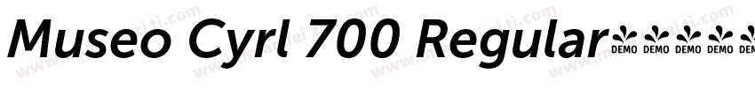 Museo Cyrl 700 Regular字体转换